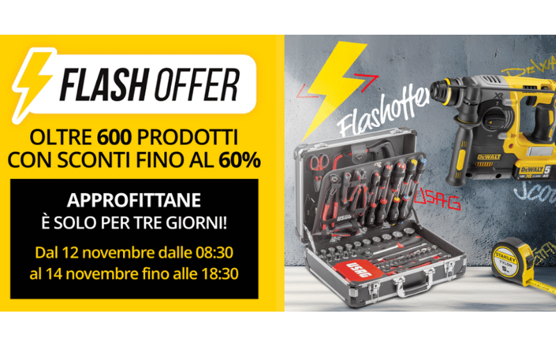 FLASH OFFER Usag, DeWalt e Stanley